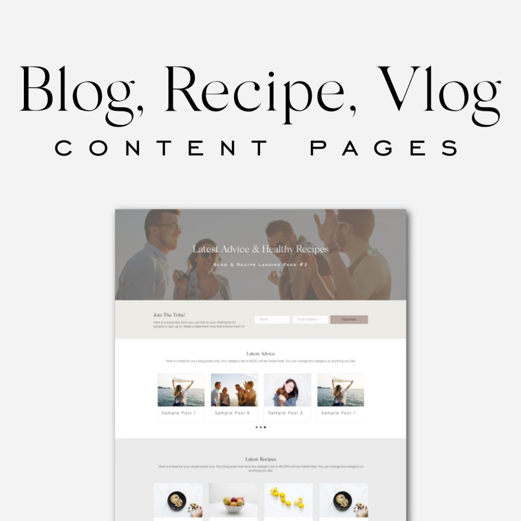 Blog Recipe content